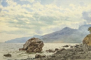 Премацци Луиджи Осипович (1814–1891) Крымский пейзаж. 1880-е гг.