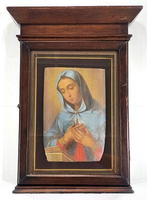 (П) Икона в киоте. Дева Мария. Модерн, конец XIX - начало XX вв.