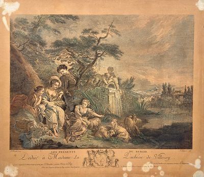Франсуа Буше (1703-1770)Пасторальная сцена. Конец XVIII - начало XIX в.