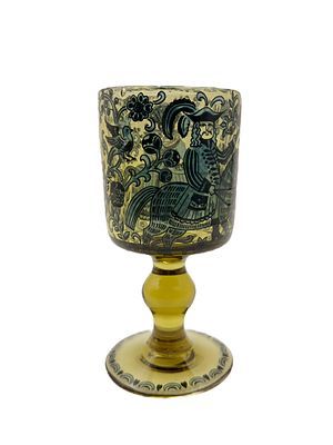 (П) Бокал Австрия, Вена, Lobmeyr 1830-е гг. стекло в 16,5 см диаметр 8 см