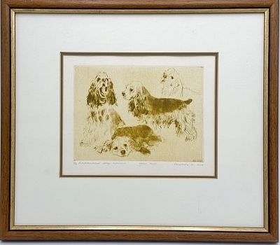(М) Маковеева Ирина Петровна (р. 1954)Американский Кокер-спаниель. 2000 г..