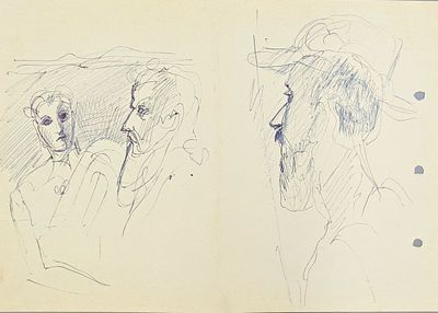 (П) [Приписывается] Лабас Александр Аркадьевич (1900-1983) Зарисовки на еврейскую тему.