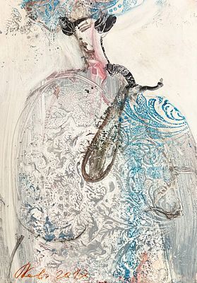 (М) Каплевич Павел Михайлович (1959 г.р.) - Эскиз костюма к неосуществленной постановке ...