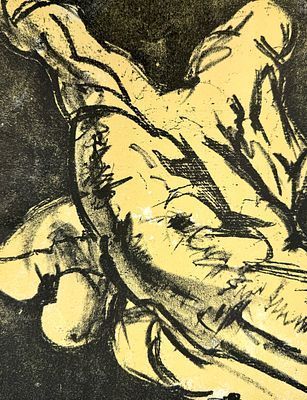 (П) [Без резерва] Неизвестный художник - Лесорубы. XX в. Оргалит, масло. 57 х 75 см