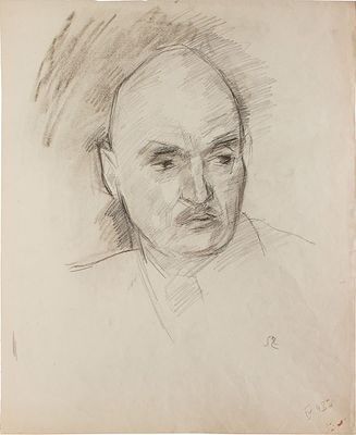 (М) Фальк Роберт Рафаилович (1886-1958) Портрет М.С. Балашова. Потомка Чингиз-хана.1940-е - 1950-е гг.