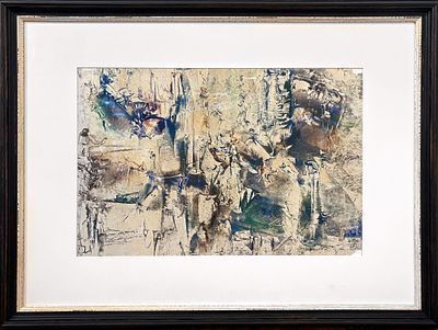 (М) Михнов-Войтенко Евгений Григорьевич (1932-1988) - Картина мира. 1976 г. Бумага, акварель, ...