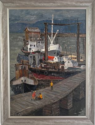 (М)* Прибыловская Татьяна Викторовна (1944–2019) Порт на Байкале, 1971 г.