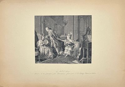 (М) Гравер Филипп Триер (1756-1815) по оригиналу Жана-Мишеля Моро (1741-1814)Счастливые предзнаменования.