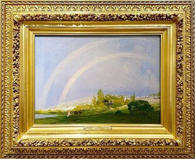 (М) *Дубовской Николай Никонорович (1859-1918) - Радуга. 1892 г. Холст, масло. 37 х 52 см ...
