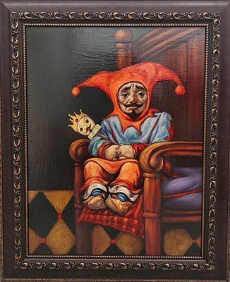 (П) Сафарян Арам (1966 г.р.) - "Шут". 2020-е годы. Холст, акрил 50 х 65