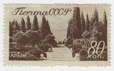 1938. 21 сентября. Туризм. Виды Крыма и Кавказа. Крым. Худ. С. Поманский