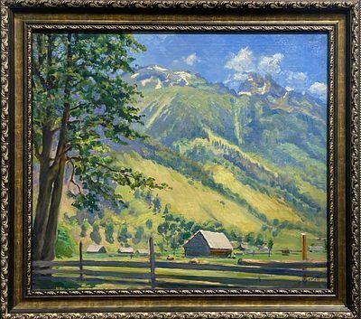 (П) Каменский Борис Михайлович (1883 - 1942)Деревня в горах. 1937 г.