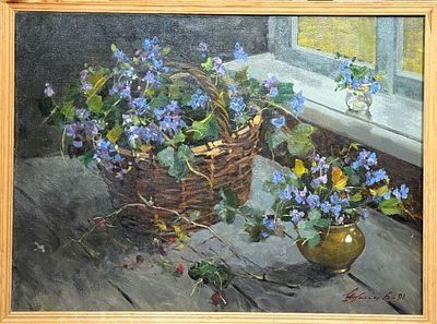 (М) Шумилов Вячеслав Федорович (1931-2004)Подснежники. 1991 г.