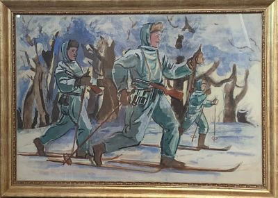 (М) * Антонов Федор Васильевич (1904 – 1994) Лыжники. 1941-1943-е гг.