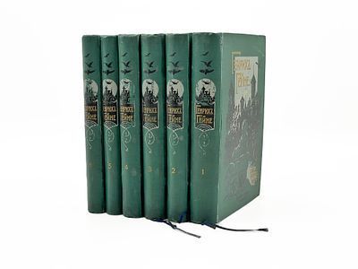 (П) Гейне Г. Полное собрание сочинений Генриха Гейне. [В 6-ти томах]. Тома 1-6. С прилож. 2-х портретов Гейне. Под ред. и с биогр. очерком Петра Вейнберга. Изд. второе. Прилож. к журн. «Нива» на 1904 г. СПб.: А.Ф. Маркс, 1904.