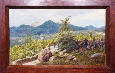 (М) Киселев Александр Александрович (1838-1911) - Крымский пейзаж. 1886 г. Холст, масло. 26,8 х ...