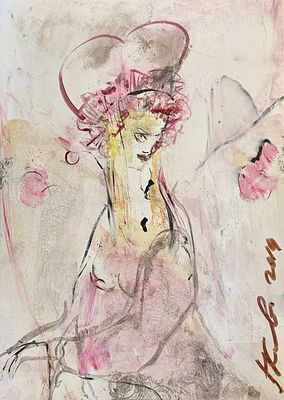 (М) Каплевич Павел Михайлович (1959 г.р.) - Эскиз костюма Маши (Наталья Водянова) для ...