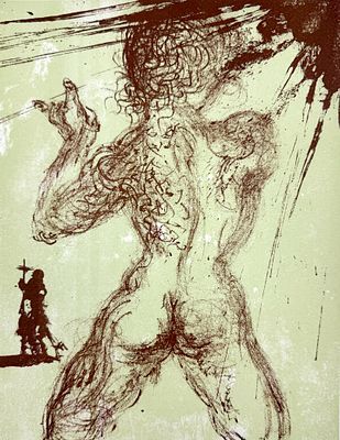 (П) Дали Сальвадор (1904 - 1989) - Рука. Иллюстрация к книге "Оммаж Мейссонье" ([Dali. ...