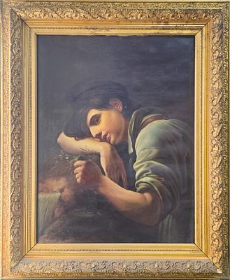 (П)* [Приписывается] Кипренский Орест Адамович (1782 - 1826) - Молодой садовник 1817 г. Холст, ...