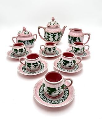 (М) Чайный сервиз. Venice&Murano Cy. 15 предметов. Чайник, молочник, сахарница, чашки 6 шт., ...