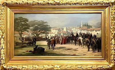 (М) *Манизер Генрих Матвеевич (1847-1925) - Сцена из русско-турецкой войны 1877-1878 годов. ...