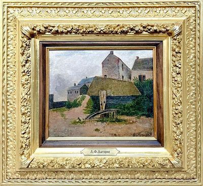 (М) Лагорио Лев Феликсович (1826-1905) - Пейзаж. 1859 г. Холст, масло. 25,5 х 30,5 см ...