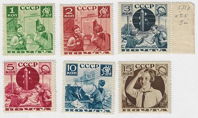 1936. 17 апреля. Поможем почте! (Пионерская серия). Серия (6 м.)