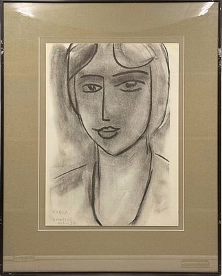 (П) Матисс Анри (1869-1954) - «Паола». Лист из издания «Derriere le Miroir». 1950. Бумага, ...