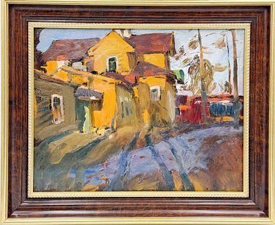 (П) Язгур Лазарь (Леонид) Семёнович (1928-2000)Дача в Старой Ладоге. 1962 г.