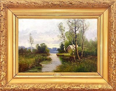(М) *Розен Карл Иоганнович (1864-1934) - Летний пейзаж. Первая пол. XX в. Холст, масло. 40 х 63 ...
