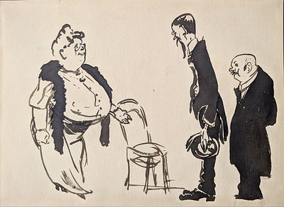 [Мир Искусства] Белкин Вениамин Павлович (1884-1951) - Жанровая сцена. Журнальная графика. ...