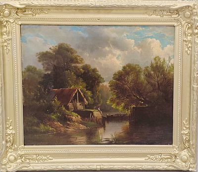 (П) [Приписывается] Волосков Алексей Яколевич (1822 - 1882). - "Старая мельница". Середина XIX ...