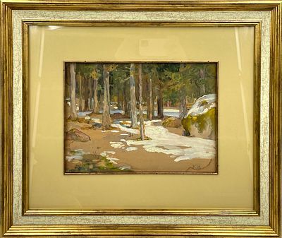 (П) Цейдлер Клара (Антония Агнес Клара) Федоровна (1870-1951) Опушка леса ранней весной. 1910-е гг.