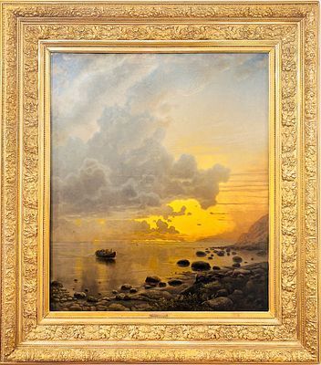 (М) Клевер Юлий Юльевич (1850-1924) - Зима. Хутор. 1890 г. Холст, масло. 58 х 89,5 см ...