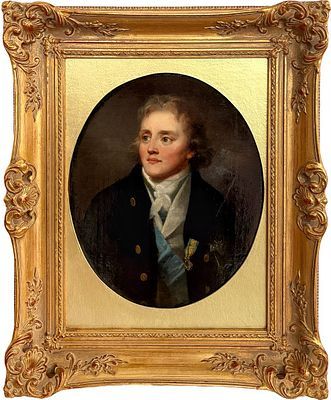 (М) Неизвестный художник. - Портрет графа Густава Армфельта. 1790-1794 гг. Холст, масло. 34 х ...
