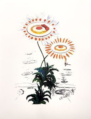 (П) Дали Сальвадор (1904-1989) - "Маргаритки". 1979 г. Бумага, литография. 41 × 32 см Сертификат.