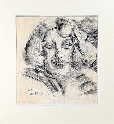 (М) Трубецкой Павел Петрович (1866-1939) Портрет мужчины. 