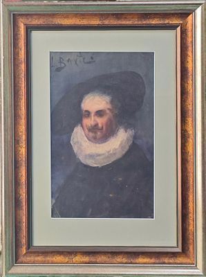 (П)* [Приписывается] Бакст Лев Самойлович (1866 - 1924) - Портрет знатного мужчины в жабо. 1891 ...