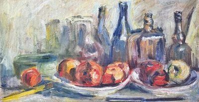 (М) Ротанов Николай Михайлович (1940-2010)Натюрморт с яблоками. 2006 г.