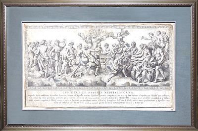 (М) Никола Дориньи (1658 - 1746) - Психея и Купидон. XVII в. 67 х 39 см Бумага, гравюра. ...