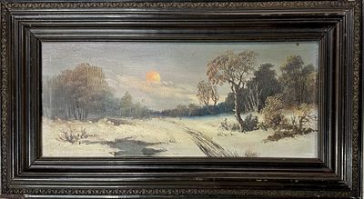 (П) [Приписывается] Клевер Юлий Юльевич (1850-1924) Зимний пейзаж. Нач. XX в.