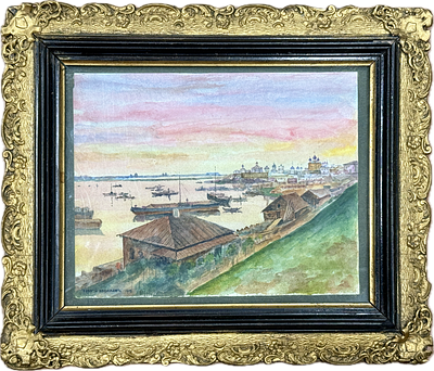 (П) Косаков Георгий (Конец XIX - Первая половина XX вв.) - Пейзаж. 1912 г. Бумага, акварель. ...