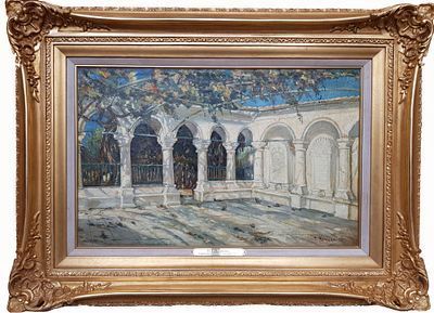 (М) Химона Николай Петрович (1865-1929) - Виноградный дворик караимских кенас в Евпатории.
 1919 ...