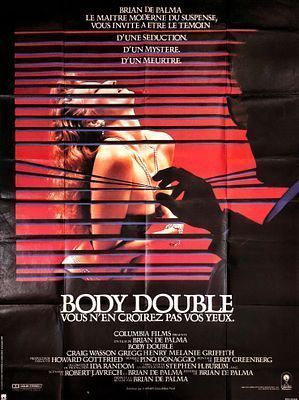 (П) Киноафиша к фильму "Подставное тело" (англ. Body Double). 1984 г.