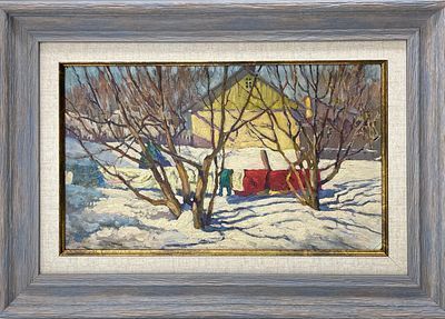 (П) Горобец Павел Матвеевич (1905–1974) Зимнее утро. 1938 г.