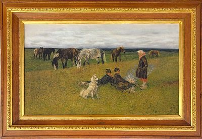 (М) Ворошилов Сергей Семенович (до 1865 - после 1911) Вечерняя зорька. Начало XX в.
