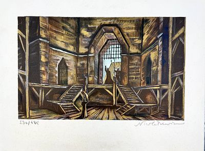 (П) Бенуа Николай Александрович (1901—1988) Постановка "Макбет" Джузеппе Верди в театре «Ла Скала». Акт первый, сцена вторая. (1978 г.)