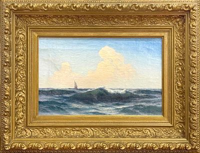 (М) Кондратенко Гавриил Павлович (1854-1924) - Морской пейзаж. Первая четверть XX в. Холст, ...
