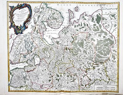(П) Карта северной части Европейской России