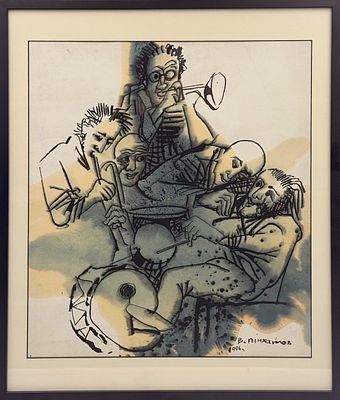 (П) Михайлов Вячеслав Саввич (1945 г.р.)Музыканты. 1996 г.